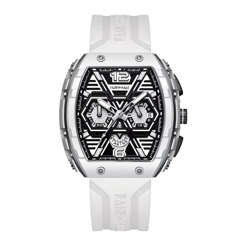 Fairwhale New Luxury Multi-Hand Skeleton Calendar Watches Men