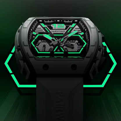 Fairwhale New Luxury Multi-Hand Skeleton Calendar Watches Men